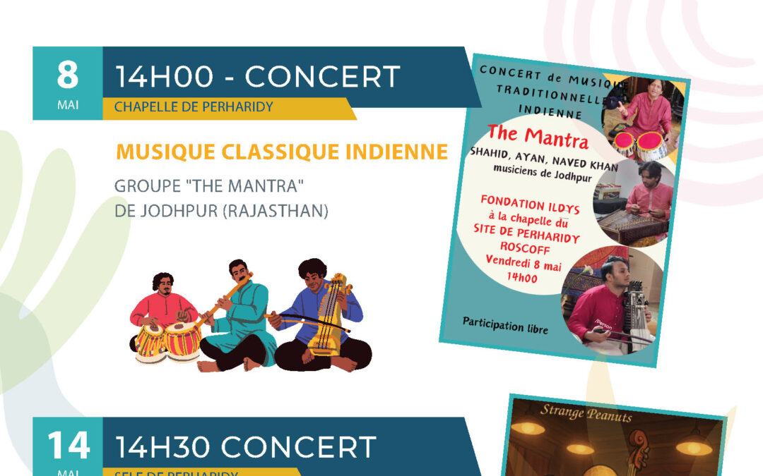 Concerts à Perharidy | le 8 mai et le 14 mai